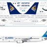 321 Лазерная декаль на А321 Air Astana 1/144 PD14419