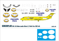 Лазерная декаль для DC-9 Mercado libre 1/144