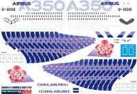 Лазерная декаль на Airbus A350-900 CHINA Airlines 1/144