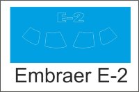 Маски для окраски стеклянных элементов Embraer - E-2 1/144