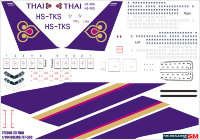 Лазерная декаль на Boeing 777-300 THAI 1/144