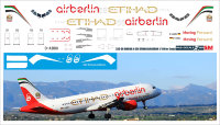 320-38 Лазерная декаль на Airbus A 320 Air Berlin- Etihad 1/144 под Звезду