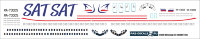 Laser decal for Boeing 737-200 SAT 1/144