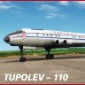 Сборная модель самолета из смолы Ту-110 1/144