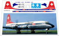 Декаль на Roden Bristol 175 Britannia Globe Air 1/144
