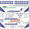 Декаль коллекция Трансаэро на Boeing 737 1/144 лазерная печать PAS-026