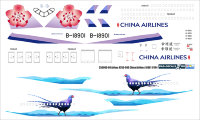 Laser decal for Airbus A350-900 CHINA AIRLINES 18901 1/144