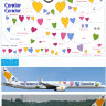 753 laser decal Boeing 757-300  Condor  for Eastern Express. PAS-DECALS. Minicraft 1/144