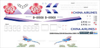 Laser decal for Airbus A350-900 CHINA AIRLINES 18908 1/144