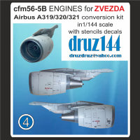 Конверсионный набор cfm56-5B engines for Zvezda kits 1-144