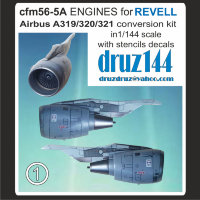 Конверсионный набор cfm56-5A engines for Revell kits 1-144