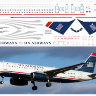 320-10 Декаль на  Airbus A320 US AIRWAYS 1/144