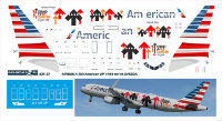 Laser decal for Airbus A321 - American UP 1/144