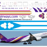 Laser Decal for Airbus A-350 900 THAI 1/144