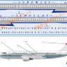 320-01 Laser decal for Airbus-320 Aeroflot Dobrolet 1/144 (for kit Zvezda)