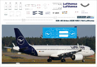 320-45 Лазерная декаль на Airbus A 320-NEO 1/144 Lufthansa 