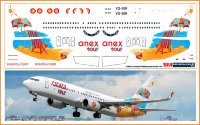 Лазерная декаль на Boeing 737-800 Anex Tour Azur Air 1/144