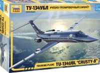 Учебно-тренировочный самолёт ТУ-134УБЛ 1/144 (7036)