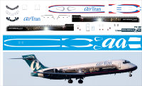 Лазерная декаль на Boeing 717 (EE) 1/144 Air Tran Harry Potter