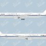 Декаль на Boeing 777-300 air China. Korean Air  1/144