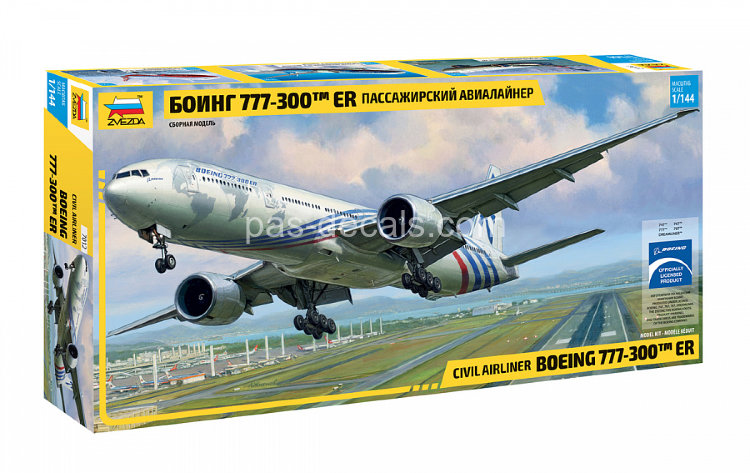 Сборная модель пассажирского лайнера Boeing 777-300 (7012)