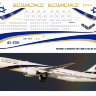 Laser decal for Boeing 787-900 El-Al Gold 1/144