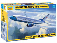 Сборная модель пассажирского самолета Boeing 737-700 масштаб 1/144 (7027)