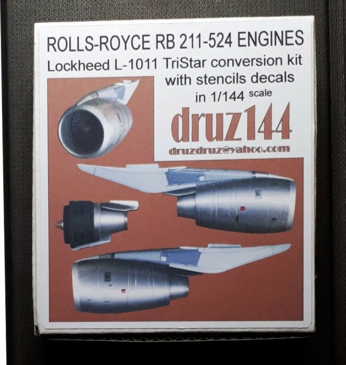 Конверсионный набор двигатели Rolls-Royce RB 211-524 для  Lockheed L-1011 TriStar  масштаб 1/144