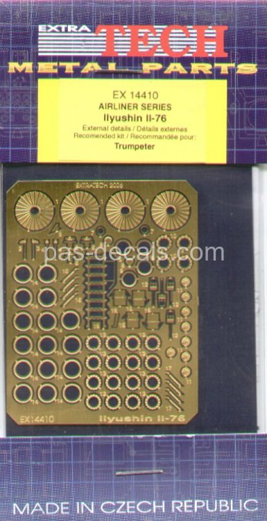 Etchings for Trumpeter Ilyushin Il-76 14410