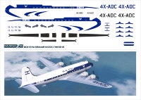 Laser decal for DC-4 El-Al for minicraft kit 1/144