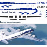 Laser decal for DC-4 El-Al for minicraft kit 1/144