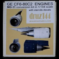 General Electric CF 6-80C2 engines - MD-11 conversion kit in 1/144 scale