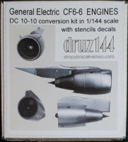Набор двигателей для DС-10-10 GE CF 6-6 1/144 scale