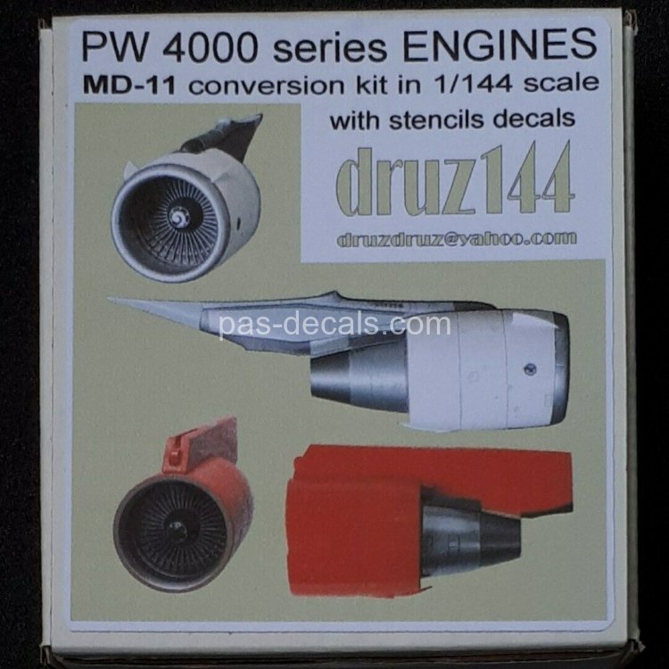 Pratt & Whitney PW 4000 series engines - MD-11 conversion kit in 1/144 scale