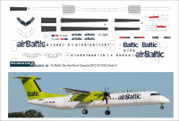 Лазерная декаль DHC-8 AirBaltic new 1/144