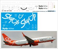 Laser decal for Boeing 737-800 Zvezda . Sky-Ap Airlines 1/144