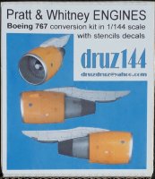 Pratt & Whitney двигатели для Boeing 767 в масштабе 1/144 Конверсионный набор