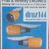 Pratt & Whitney двигатели для Boeing 767 в масштабе 1/144 Конверсионный набор
