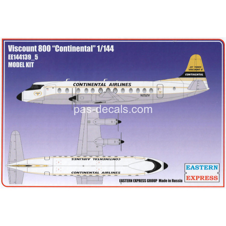 Viscount 800 CONTINENTAL AIRLINES( Limited Edition ) 