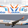 737800-09 Декаль на Boeing 737-800 1/144 "Zvezda" Fly Dubai