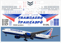 773 Лазерная декаль на Boeing 777-300 Transaero 1/144 321-03 Zvezda