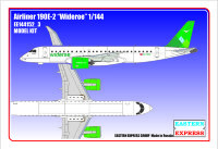 Сборная модель самолета Embraer 190 E2 Wideroe air