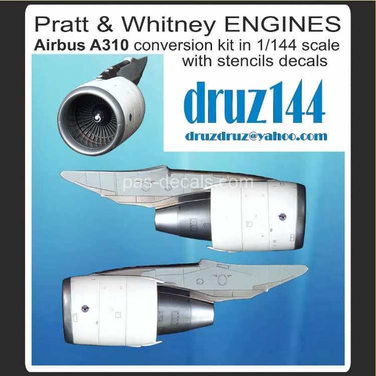 Конверсионный набор Pratt & Whitney engines for Airbus A310 in 1/144