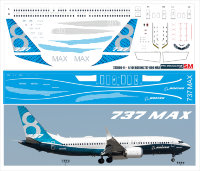 737800-11 Декаль на Boeing 737-800 MAX Home 1/144