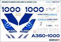 Лазерная декаль на AIRBUS A350-1000 Домашний окрас 1/144 под ЗВЕЗДУ