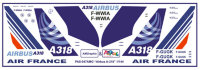 Laser decal for Airbus A 318 (1/144) Home Color