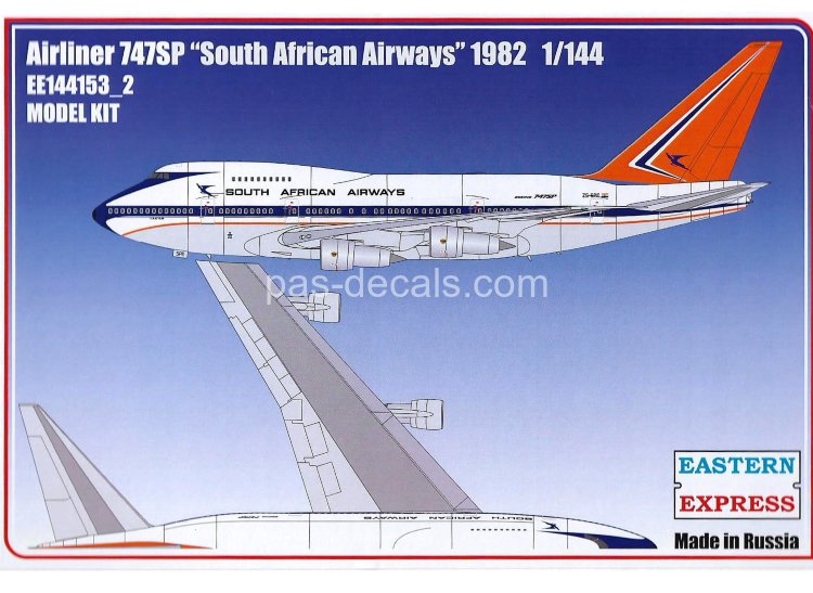 Авиалайнер 747SP SOUNTH AFRICAN (Limited Edition)