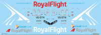 Лазерная декаль для Boeing 757-200 1/144 Royal Flight