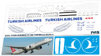 Лазерная декаль на Boeing 777-300 Turkish 1/144