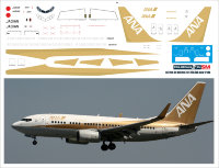 Лазерная декаль на BOEING 737-300 ANA GOLD 1/144